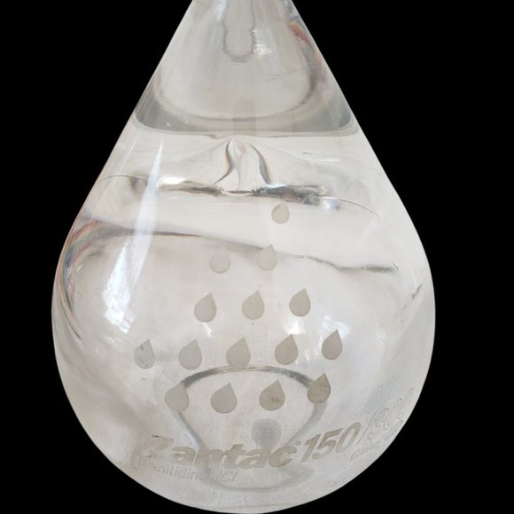 Vintage Zantac 150/300 Rain Drop Design Paper Weight Medical Pharmacy Art Glass - Picture 1 of 5